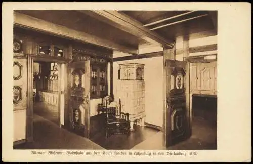 Altona Hamburg Museum: Wohnstube Hause Harden in Lütjenburg Vierlanden 1924