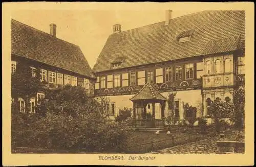 Ansichtskarte Blomberg Der Burghof 1922