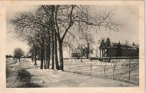 Postcard Daniušava im Schnee / Winter 1917