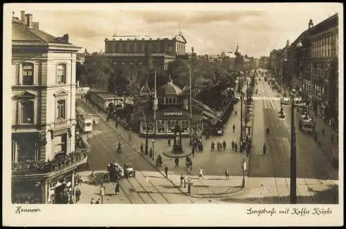 Ansichtskarte Hannover Georgstraße Kaffee Kröpcke 1938