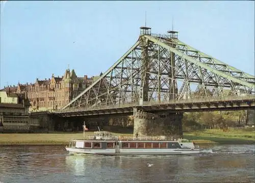 Dresden Weiße Flotte - Motorschiff Typ III - mit Blauen Wunder 1984