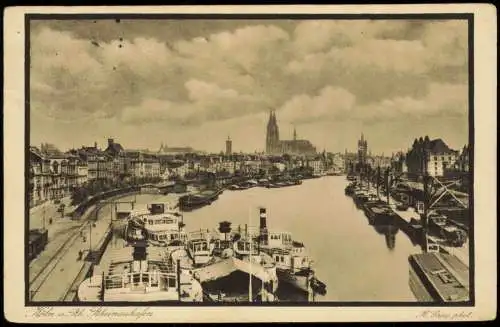 Ansichtskarte Köln Rheinauhafen 1928