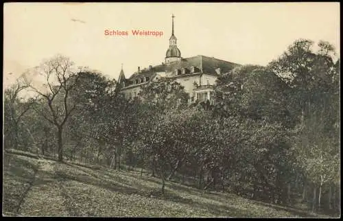 Ansichtskarte Weistropp-Klipphausen Partie am Schloß 1919