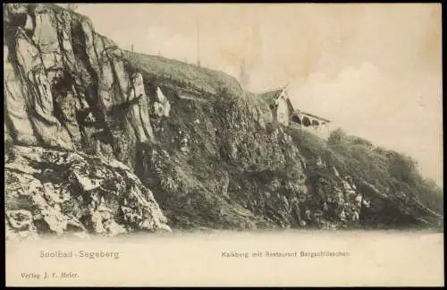 Ansichtskarte Bad Segeberg Kalkberg mit Restaurant Bergschlösschen 1910