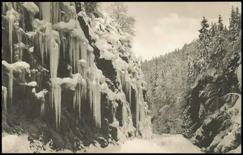 Ansichtskarte Ramsau bei Berchtesgaden Eis-Stalaktiten Ramsauer Strasse 1928