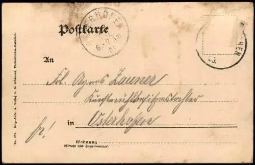 Ansichtskarte .Bayern Wettersteingebirge Dreitorspitze Ostgipfel 1903