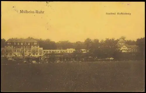 Ansichtskarte Mülheim an der Ruhr Soolbad Raffelsberg 1910