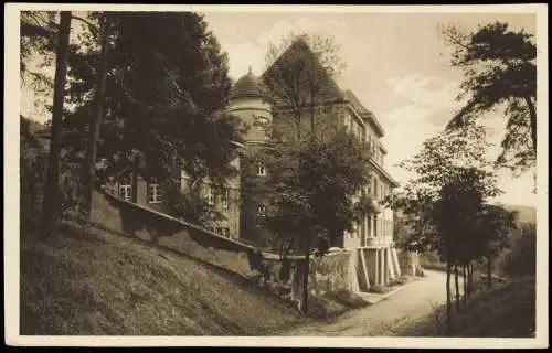 Ansichtskarte Coswig (Sachsen) Landesversicherungsanstalt Sachsen Schloß 1932