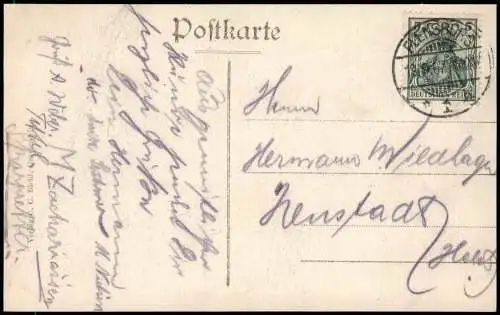 Postcard Broacker Straßenpartie 1907