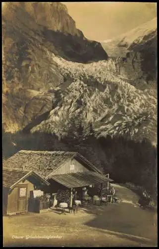 Ansichtskarte Grindelwald Grindelwaldgletscher Restaurant 1918