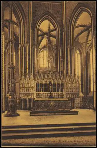 Ansichtskarte Bad Doberan Kirche Inneres Innenansicht mit Altar 1910