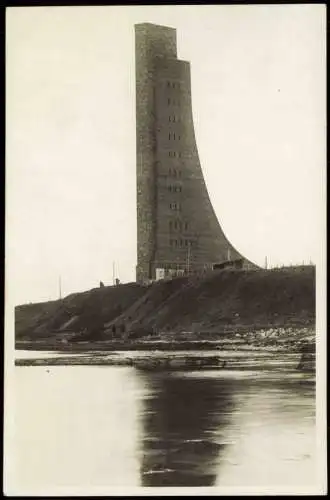 Ansichtskarte Laboe Marinedenkmal von der See gesehen - Fotokarte 1932