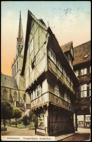 Ansichtskarte Hildesheim Umgestülpter Zuckerhut.. 1914