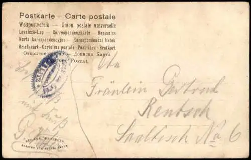 Reklame & Werbung Sekt Frauen in Dessous reiten auf Zylinder 1909