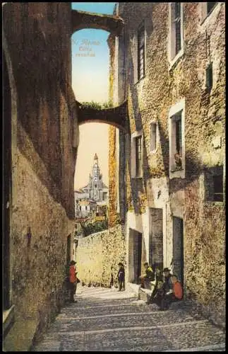 Cartolina San Remo Sanremo Citta vecchia 1913