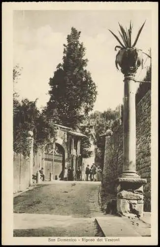 Cartolina Fiesole San Domenico Riposo dei Vescovi 1912 Toscana Toskana