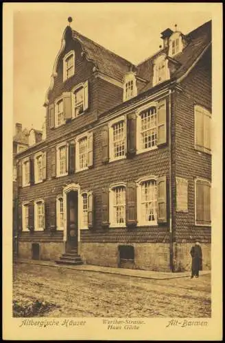 Ansichtskarte Barmen-Wuppertal Haus Göcke Werther-Strasse. 1910