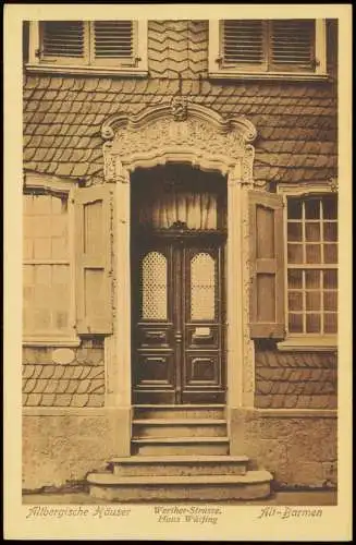 Ansichtskarte Barmen-Wuppertal Haus Wülfing Werther-Strasse. 1910