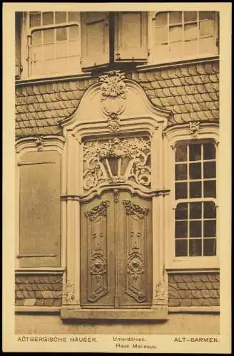 Ansichtskarte Barmen-Wuppertal Haus Molineus. Unterdörnen. 1908