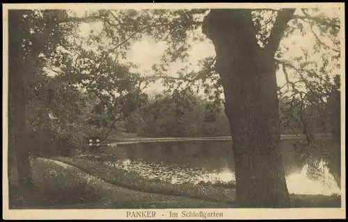 Ansichtskarte Panker (bei Lütjenburg) Im Schloßgarten 1934