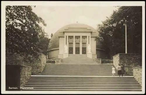 Ansichtskarte Barmen-Wuppertal Partie am Planetarium 1930