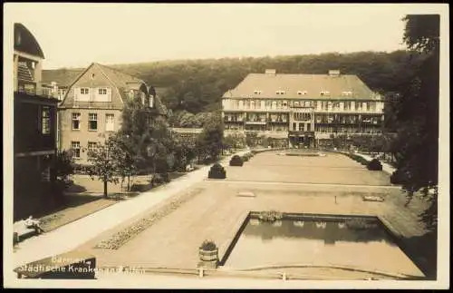 Ansichtskarte Barmen-Wuppertal Städtische Krankenanstalten. 1930