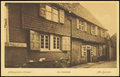 Ansichtskarte Barmen-Wuppertal Altbergische Häuser Am Carlsplatz 1910