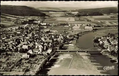 Ansichtskarte Beverungen Luftbild 1954