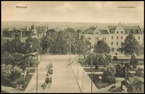 Ansichtskarte Weimar Jubilaeumsplatz. 1912