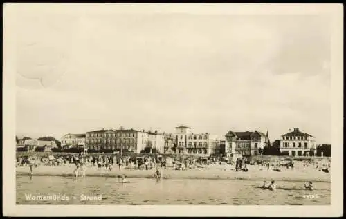 4 Ansichtskarten Lot Warnemünde-Rostock Strand, Mole 1960