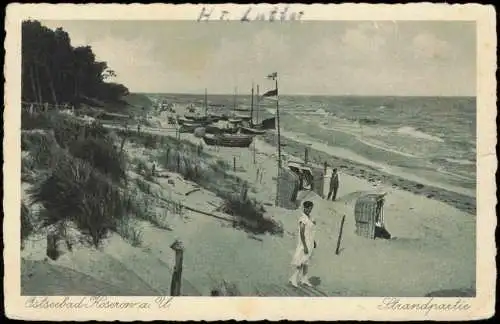 Lot 5 Ansichtskarten Koserow Usedom Strandansichten 1930/1950