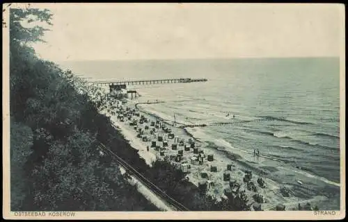 Lot 5 Ansichtskarten Koserow Usedom Strandansichten 1930/1950