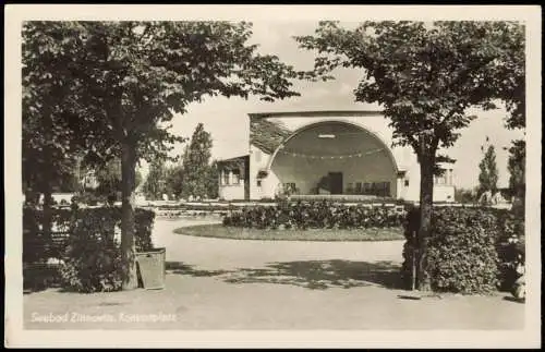 Lot 3 Ansichtskarten Zinnowitz Konzertplatz, Strandansichten 1953/1963