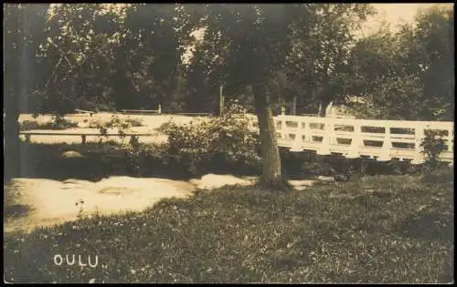 Foto Oulu (Suomi Finnland) Brücke 1913 Privatfoto  Finnland