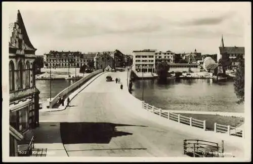 Postcard Kristiansand S (Christianssand) Kristiansand Straßenpartie 1930  Norge