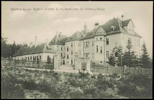 Ansichtskarte Bischofsgrün Oberfränkische Volksheilstätte 1912