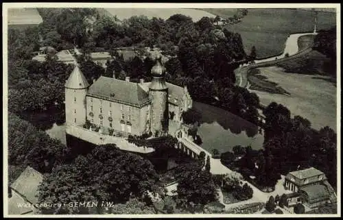 Ansichtskarte Gemen-Borken (Westfalen) Luftbild Burg Gemen 1932