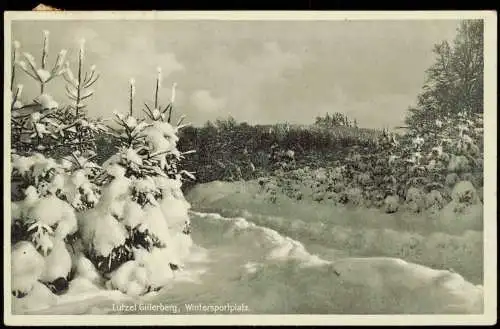 Ansichtskarte Lützel-Hilchenbach Gillerberg im Winter 1928