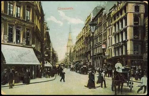 Postcard London Cheapside 1912