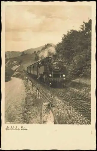 Fotokunst Meisteraufnahmen Dampflokomotive Glückliche Reise 1930