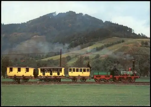 Ansichtskarte  1. deutsche Dampflokomotive ADLER (Nachbau von 1935) 1980