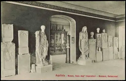 Aquileja Aquileia Museo, Sala degl' Imperatori Museum, Kaisersaal 1908