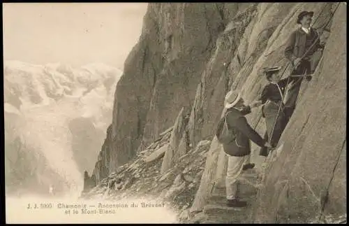 Chamonix-Mont-Blanc Bergsteiger Ascension du Brévent et le Mont-Blanc 1912