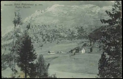 Prags Braies Prato Piazza. Dolomiti: Hôtel Plätzwiese m. 1993. 1926