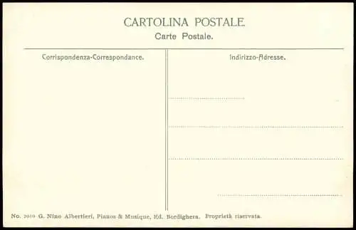 Cartolina Dolceacqua Imperia Castello in rovina dei Marchesi Doria. 1911