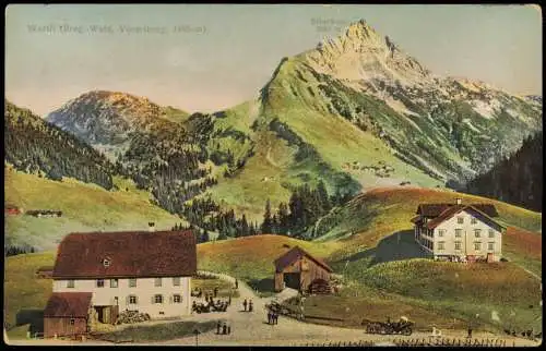 Ansichtskarte Warth Vorarlberg Bauden, Biberkopf 1916