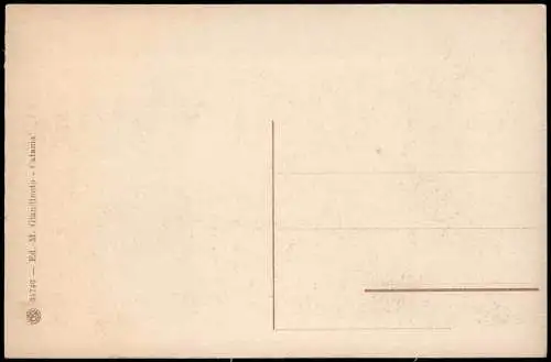 Cartolina Catania Stadt mit Etna Vulkan 1918