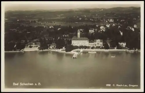 Ansichtskarte Schachen-Lindau (Bodensee) Luftbild Fliegeraufnahme 1930