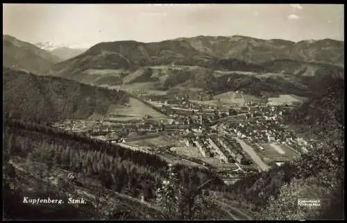 Ansichtskarte Kapfenberg Blick auf die Stadt - Steiermark 1936