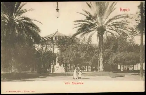 Cartolina .Italien Italia Villa Nazionale 1912